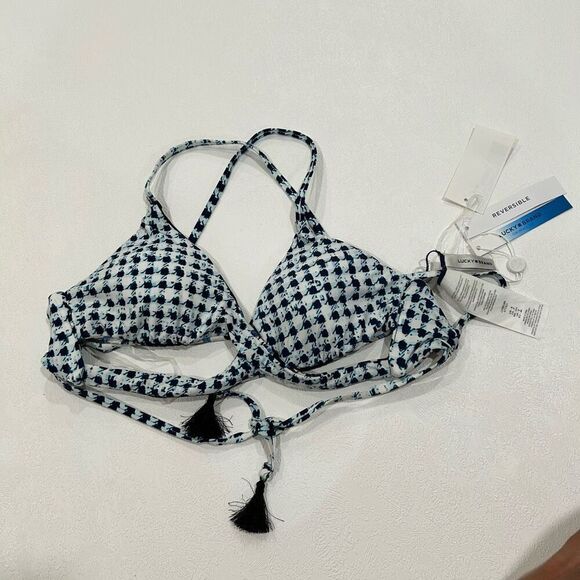 NWT Reversible Lucky Brand Bath suit top size small - Picture 3 of 6